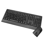 TECLADO KCK-265S Y MOUSE INALAMBRICO KLIP, COLOR NEGRO