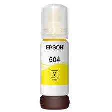 BOTE DE TINTA EPSON 504  AMARILLO  70 ML