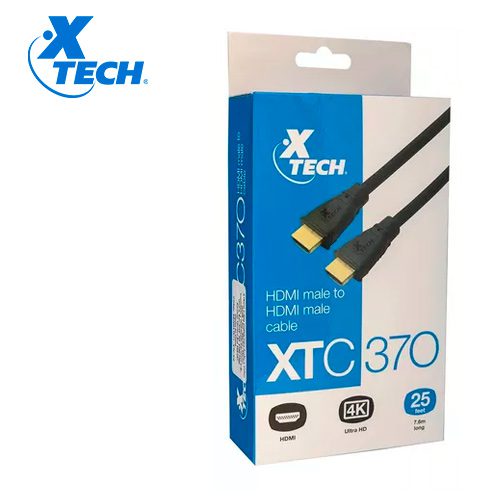 CABLE HDMI XTECH MACHO -MACHO 25 PIES /7.6 METROS XTC -370