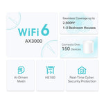 ROUTER MESH TP-LINK DECO X50 AX3000 1PACK WIFI 6 DOBLE BANDA