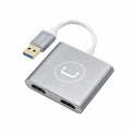 ADAPTADOR DE PUERTO USB A A DOBLE HDMI HB1102SV