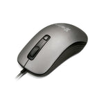 MOUSE USB KLIP COLOR GRIS OSCURO/NEGRO KMO-111