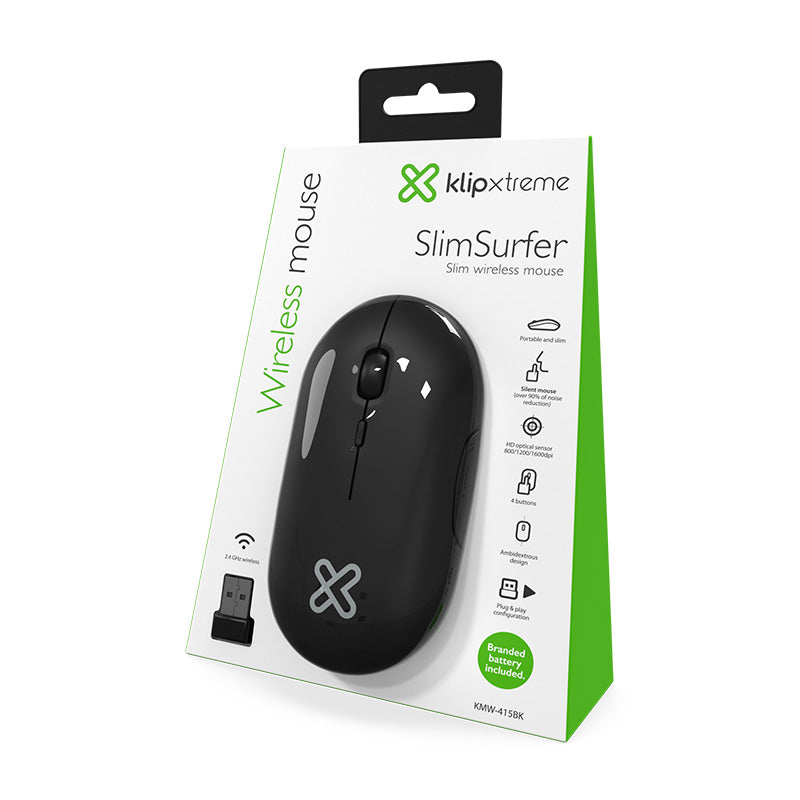 MOUSE INALAMBRICO KLIP XTREME KMW-415BK
