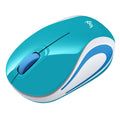 MOUSE INALÁMBRICO LOGITECH  ULTRAPORTÁTIL M187 VERDE AZULADO