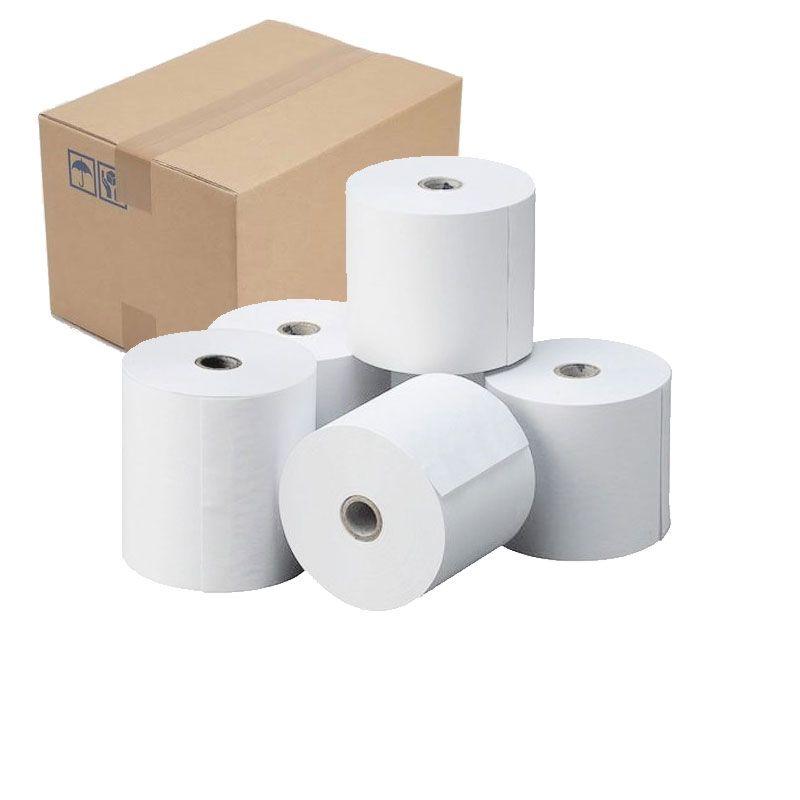 PAPEL TERMICO MEDIDA 80MM X 30 MTS PAPIER  CAJA DE 128  ROLLOS