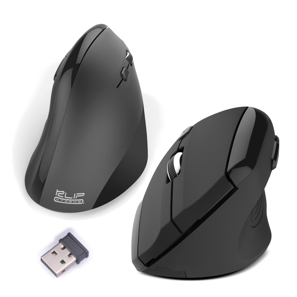 MOUSE VERTICAL INALAMBRICO  2.4 GHZ BLACK KXKMW-390