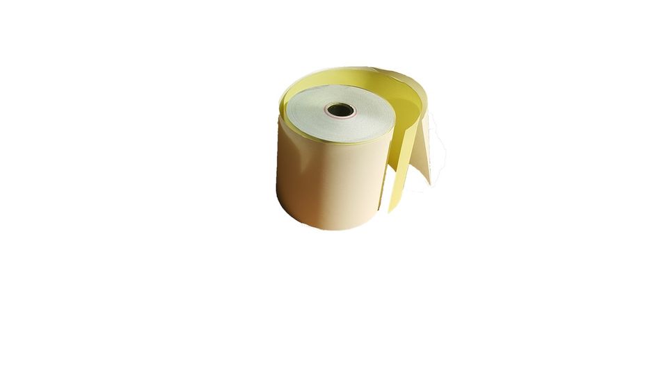 PAPEL QUIMICO CAJA/45U. ORIGINAL Y COPIA 76mm x 27 mts (3"x 3")