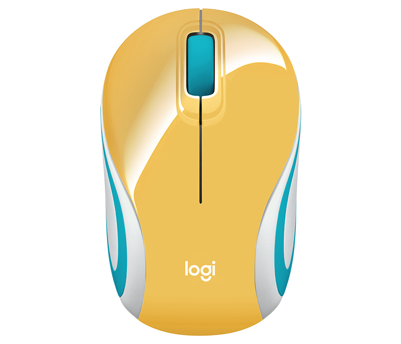 MOUSE INALÁMBRICO LOGITECH  ULTRAPORTÁTIL M187 AMARILLO