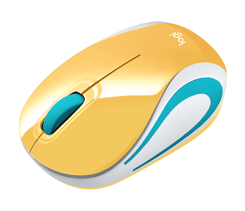 MOUSE INALÁMBRICO LOGITECH  ULTRAPORTÁTIL M187 AMARILLO