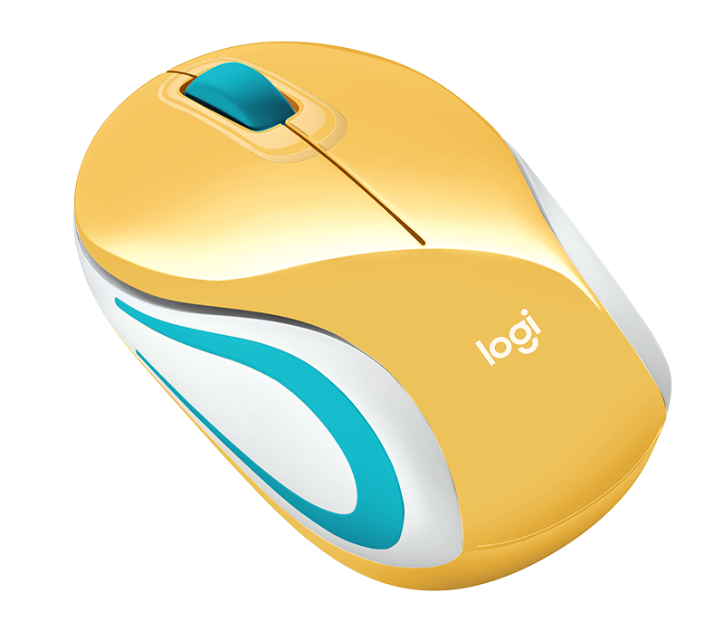 MOUSE INALÁMBRICO LOGITECH  ULTRAPORTÁTIL M187 AMARILLO