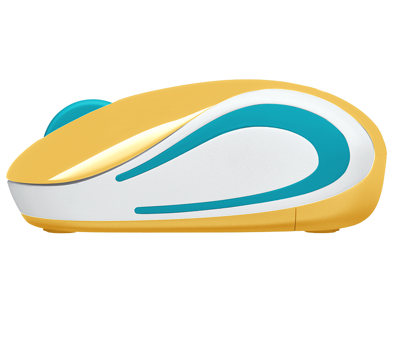 MOUSE INALÁMBRICO LOGITECH  ULTRAPORTÁTIL M187 AMARILLO