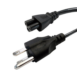 CABLE DE ALIMENTACIÓN PARA LAPTOP CON ENCHUFE NEMA DE 3 CLAVIJAS A CONECTOR HEMBRA DE 3 RANURAS XTC-120