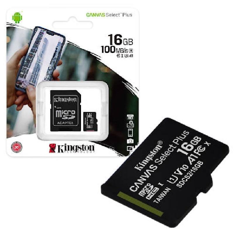 TARJETA DE MICROSD  CANVAS SELECT PLUS  16 GB KINGSTON